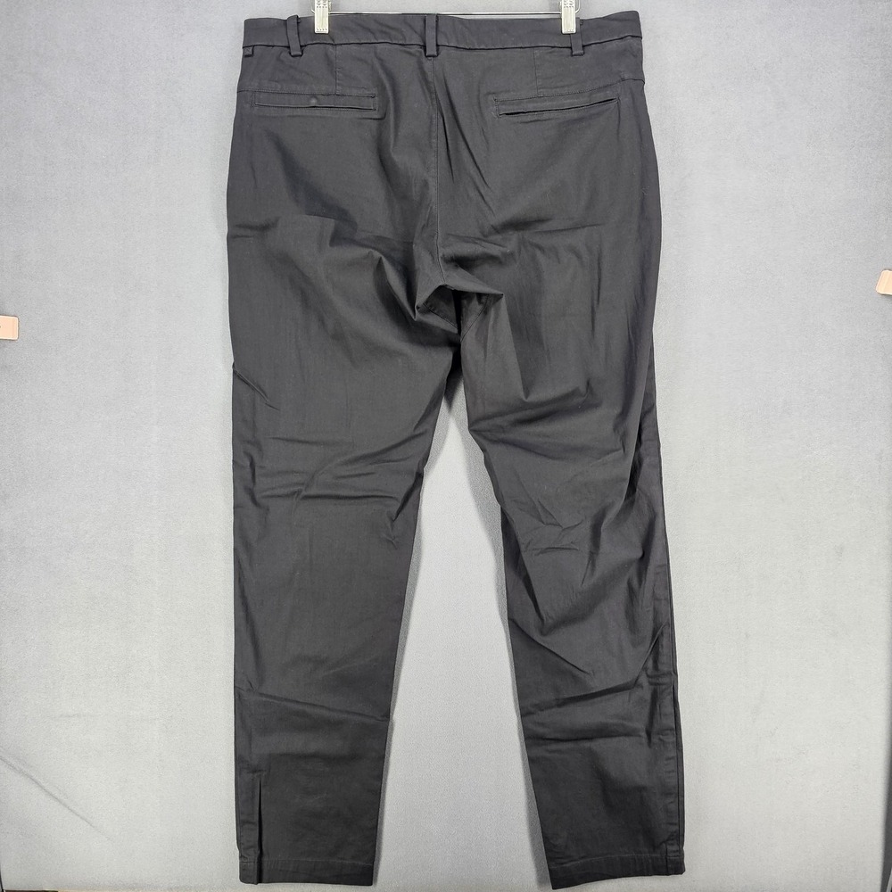 Lululemon Commission Pants Mens 38x34 Black Classic Stretch Chino Golf M5440S - Picture 3 of 12